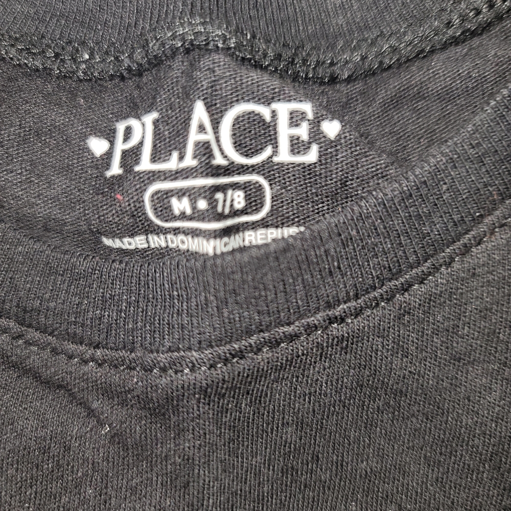 Girls 7/8 Black Long Sleeve Shirt - Picture 2 of 2